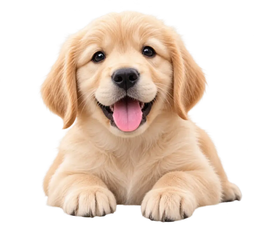 Golden puppy ready to meet a new family
